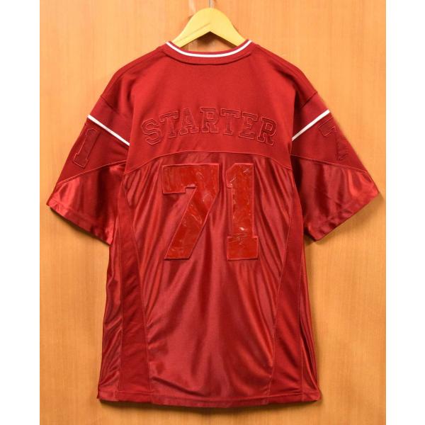 USA古着「STARTER」のフットボールシャツ / ユニフォームです！とても良い雰囲気ですのでコーディネートのポイントとして大活躍してくれます！人気のあるナンバリング(背番号など)アイテムですので本当にお勧めです！