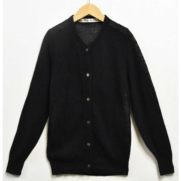 COMME des GARCONS黒 カーディガン ベルト付き 80年代物？ COMME des GARCONS黒 カーディガン ベルト付き 80年代物？