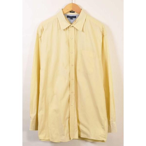 ビッグサイズ TOMMY HILFIGER トミーヒルフィガー 長袖シャツ ライトイエロー メンズXL相当(20008