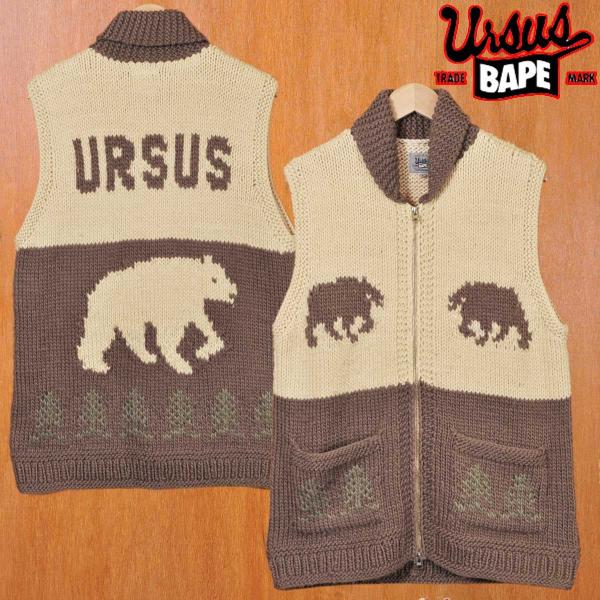 Ursus Bape アーサスベイプ A Bathing Ape ア ベイシング エイプ ニット カウチンベスト メンズl Buyee Buyee Jasa Perwakilan Pembelian Barang Online Di Jepang