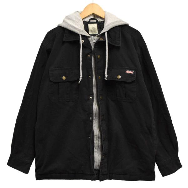 Dickies 重ね着風 キルティングライナー コットンジャケット パーカ 