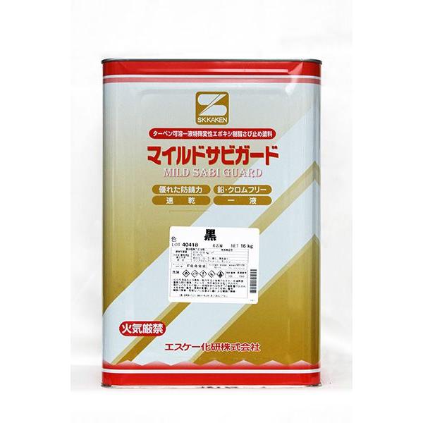 マイルドサビガード (黒) 16Kg/缶 塗料 さび止め サビ止め 防錆 鉄部 エポキシ ペンキ 業務用 錆止め エスケー エスケー化研 :109700049-4:DIY・塗料のペンキいっぱい! - 通販 - Yahoo!ショッピング マイルドサビガード (黒) 16Kg/缶 塗料 さび止め サビ止め 防錆 鉄部 エポキシ ペンキ 業務用 錆止め エスケー エスケー化研 :109700049-4:DIY・塗料のペンキいっぱい! - 通販 - Yahoo!ショッピング