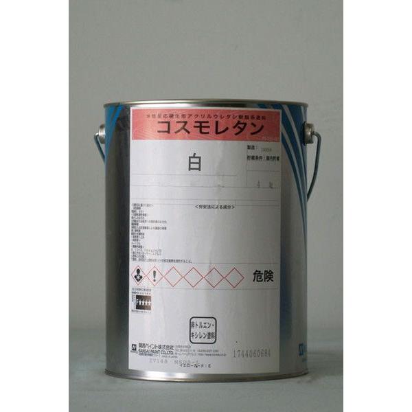 コスモレタン 白 4kg 缶 水性ウレタン 反応硬化型 水性 塗料 ペンキ 業務用 外装 外壁 防カビ 防藻 関西ペイント Diy 塗料のペンキいっぱい 通販 Yahoo ショッピング