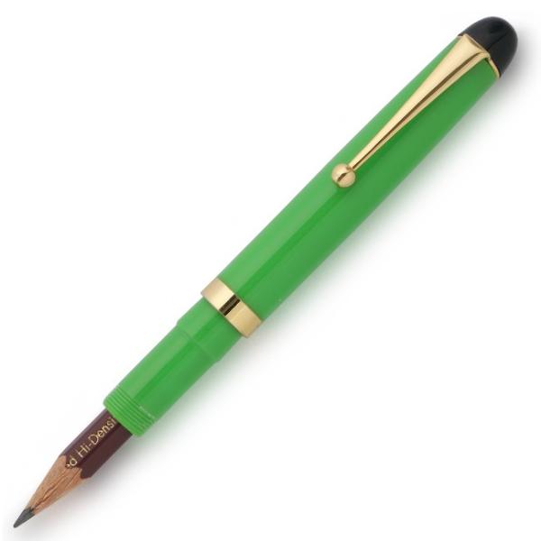 加藤製作所 セルロイド ペンシルエクステンダー 鉛筆補助軸　グリーン penmeister_ons-pencilextend-lgreen