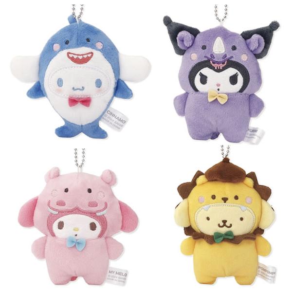 サンリオキャラクターズ ぬいマスコットホルダー おかぶりアニマル
