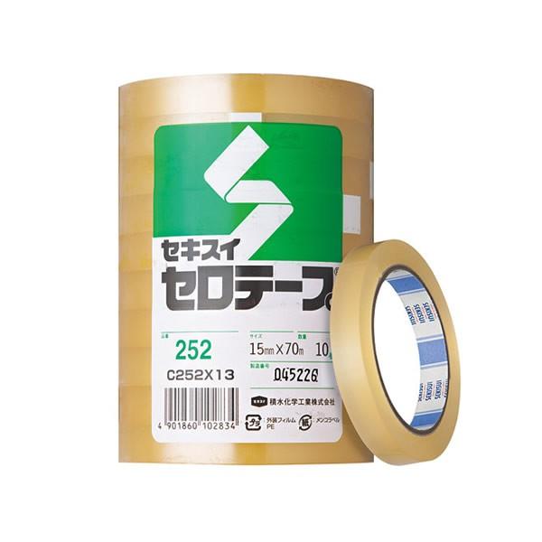 超激安 梱包資材ドットコムYahoo 店 積水セロテープ No.252 18mm×35m 3