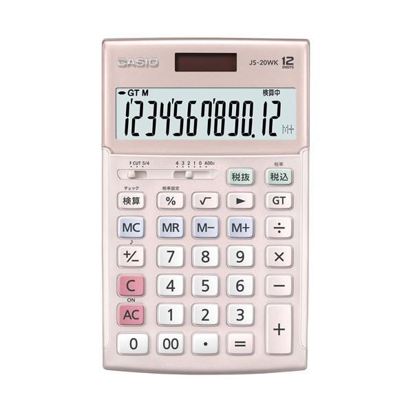 本格実務電卓 エレガントカラー ピンク カシオ JS-20WK-PK T :JS-20WK-PK:PENPORT - 通販 - Yahoo!ショッピング