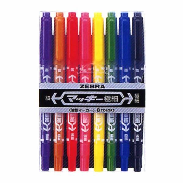San-X（サンエックス） ※ZEBRA マッキー極細 8色 MCF-8C : PENPORT