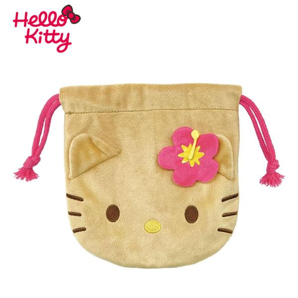 ハローキティ ぬいぐるみ 巾着 5825 ティーズファクトリー ひやけ 小物