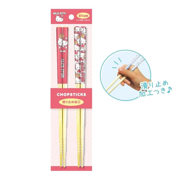 T'S FACTORY ペア竹箸 サンリオキャラクターズうしろ！ ハローキティ