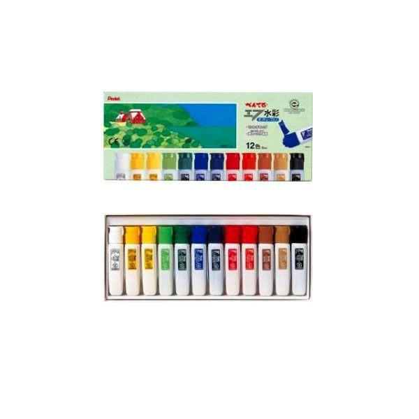 ぺんてる 絵の具 エフ水彩  WFC1-12 ポリチューブ入り 12色 6g7v4d0 Amazon.co.jp: ぺんてる 絵の具 エフ水彩 WFC1-12 ポリチューブ