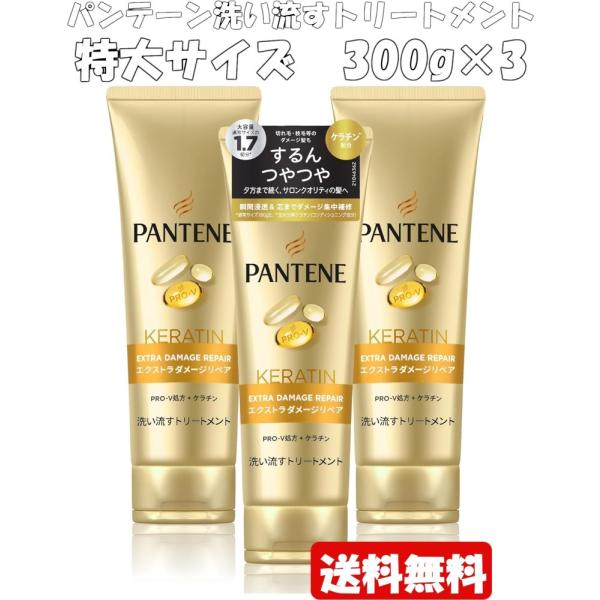 パンテーン 洗い流すトリートメント エクストラダメージケア 特大サイズ 300g×3本 ダメージ補修 ヘアケア