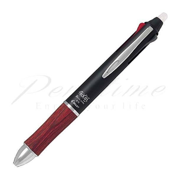 パイロット　複合筆記具（ボールペン黒０．５mm・赤・青）フリクションボール　３　０５　ウッド　ＬＫＦＢ−２ＳＥＦ　ディープレッド  ＤＲ 名入れ不可