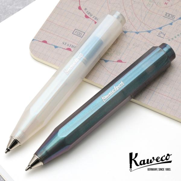 ボールペン 油性 カヴェコ ルナスポーツ ライトブルー シャドウブルー Kaweco クリスマス ギフト プレゼント