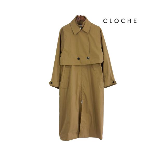 CLOCHE（クロッシェ）トレンチコート マルチウェイ クロップド丈の