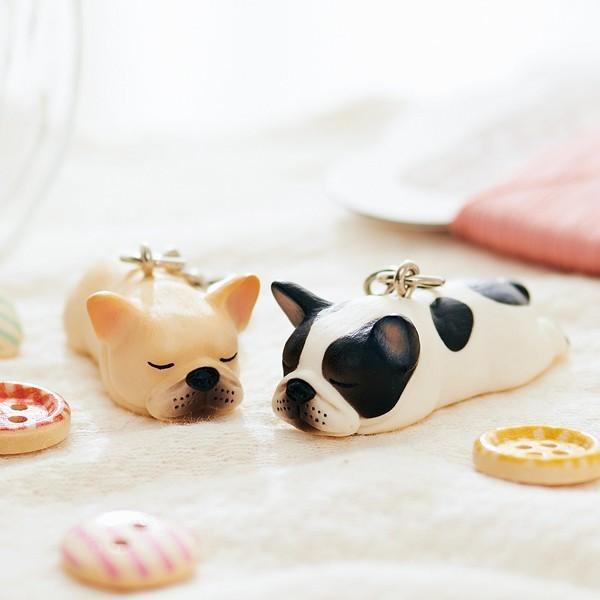 寝て待つフレブルミニチャーム 雑貨 キーホルダー 小物 ハンドメイド オーナーグッズ 犬雑貨 手作り 国産 Peppy ペピイ Paypayモール店 通販 Paypayモール