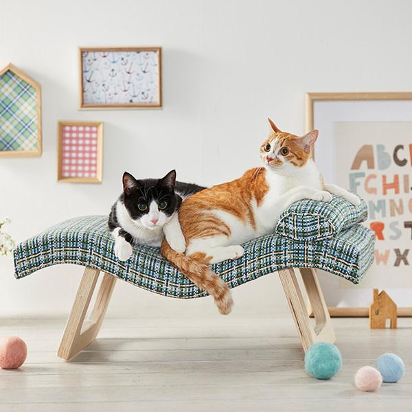 にゃんこカウチ オレイエ 猫 ベッド ソファ 枕 ミックスカラー お洒落 インテリア ねこ ペット ペピイ Peppy Buyee Buyee 일본 통신 판매 상품 옥션의 대리 입찰 대리 구매 서비스