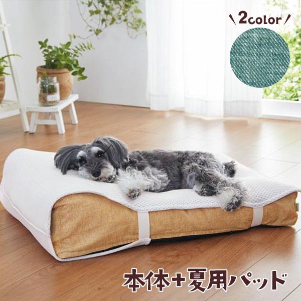 【お値下げ】　ペピイ　ベッド　もっちりカウチ　本体+夏用パッド　犬用ベッド もっちりカウチ 本体+夏用パッド 犬 猫 ベッド 夏 クール