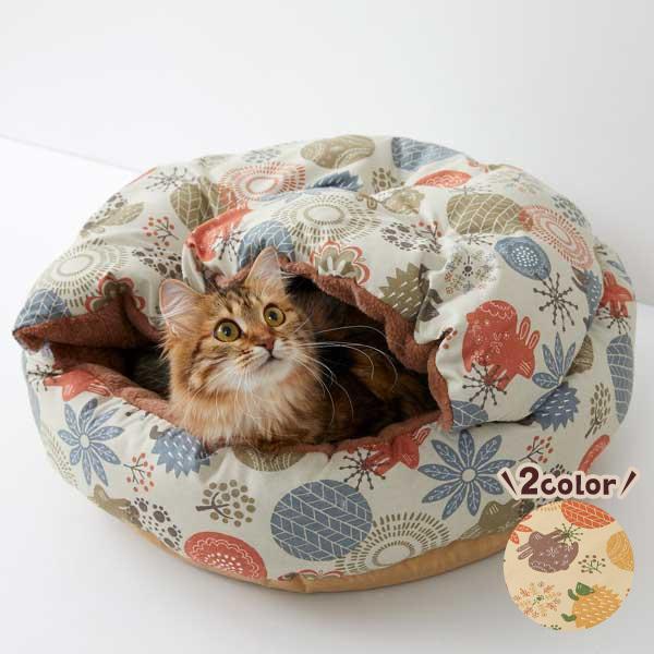 フード付ラウンドベッド 猫 ねこ ベッド 冬 寒さ対策 防寒 ぬくぬく ぽかぽか 温かい ペット ペピイ Peppy Peppy ペピイ Paypayモール店 通販 Paypayモール
