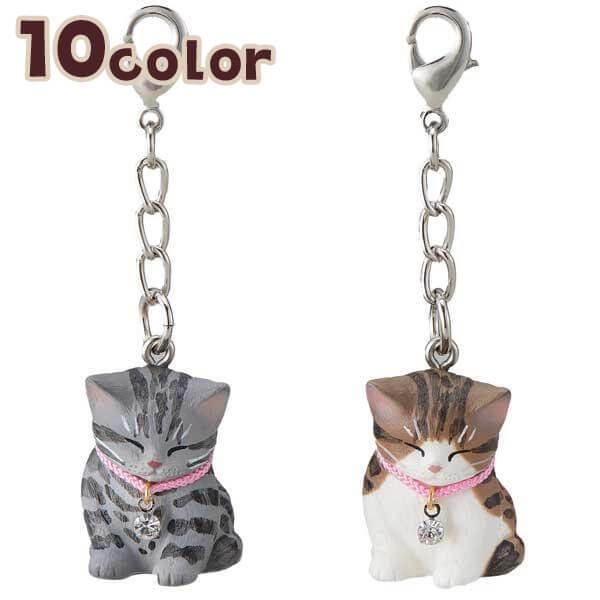 うとうと子猫お花ミニチャーム 猫 ねこ キーホルダー かわいい ミケ 茶トラ キジトラ サバトラ 黒猫 白猫 ペット ペピイ Peppy Peppy ペピイ Paypayモール店 通販 Paypayモール