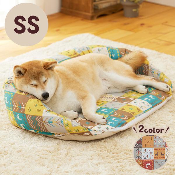 PEPPY リバーシブルあごのせベッド SS 犬 いぬ 猫 ねこ ベッド