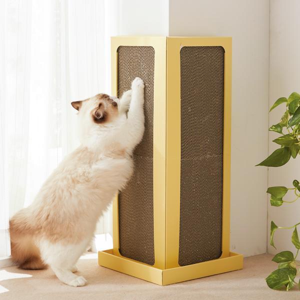 コーナーバリバリボード 本体 猫 爪とぎ つめとぎ 爪研ぎ 壁 保護 いたずら 引っかき傷 賃貸 ペット ペピイ Ra Peppy ペピイ Yahoo 店 通販 Yahoo ショッピング