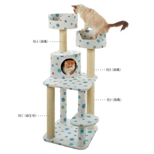 【ねこページ②】 PEPPY キャットベーシックタワー 専用交換パーツ 柱A ※専用