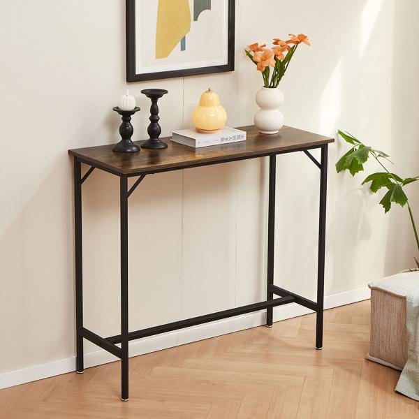 作業台 カウンター スチール脚 木目調 おしゃれ かわいい インテリア モダン シンプル コンパクト 高級感