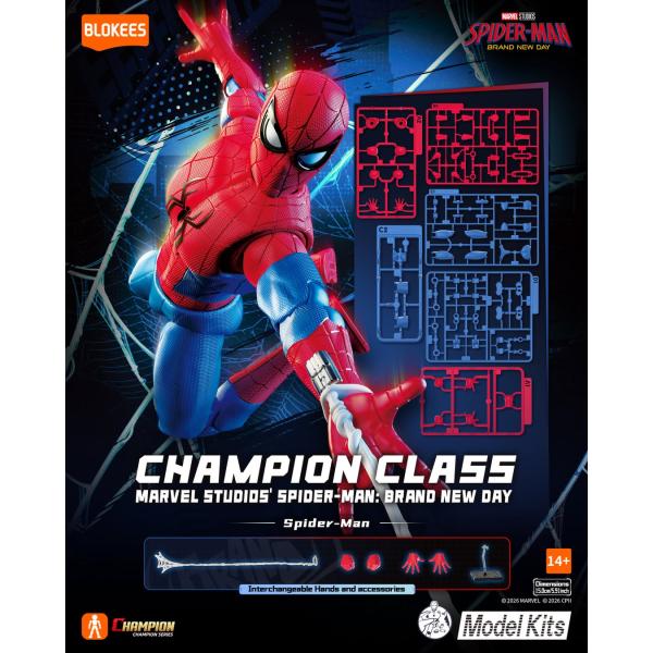 81125 Blokees ブロッキーズ マーベル スパイダーマン ブランド・ニュー・デイ CC13 プラモデル 可動フィギュア 塗装不要 接着剤不要
