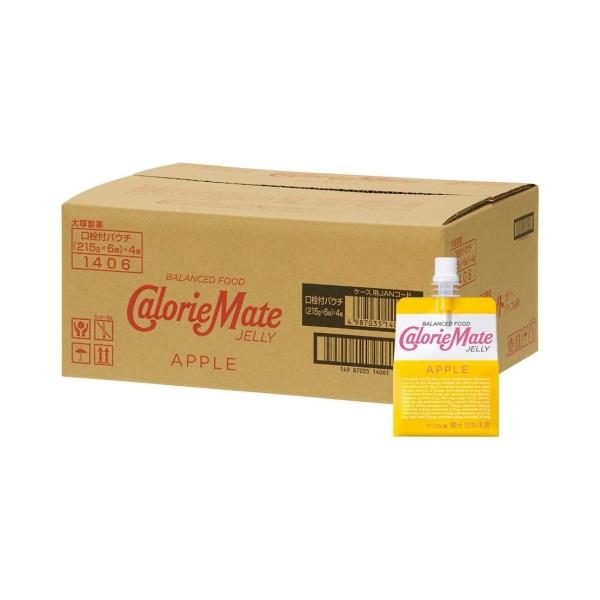 他サイト： 大塚製薬 カロリーメイト ゼリー アップル味 6袋入×4箱(1ケース)の商品画像