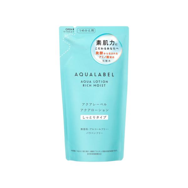 資生堂 アクアレーベル アクアローション しっとりタイプ つめかえ用 180mL 無香料 (化粧水)