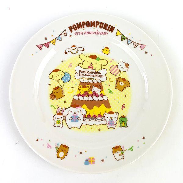 ポムポムプリン　陶器　皿　一枚 ポムポムプリン プリン 記念プレート 皿 キッチン用品 インテリア 白