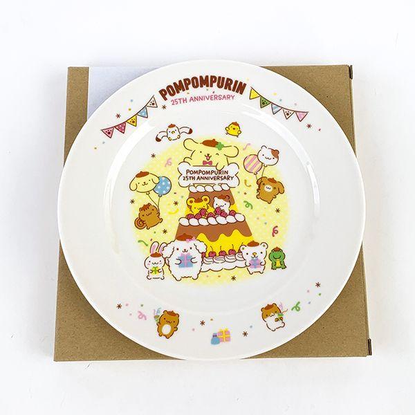 ポムポムプリン プリン 記念プレート 皿 キッチン用品 インテリア 白