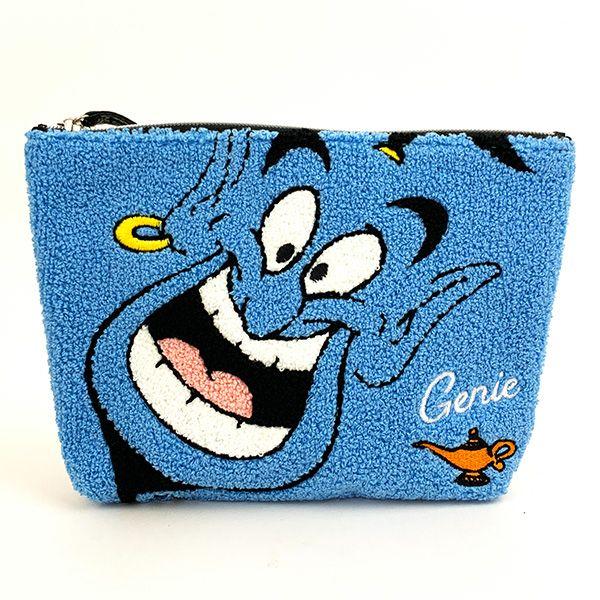 人気のもこもこサガラポーチに、ジーニーデザインが登場です！ドアップフェイスが存在感バツグン♪ほど良い大きさで使い勝手の良いサイズ感です◎