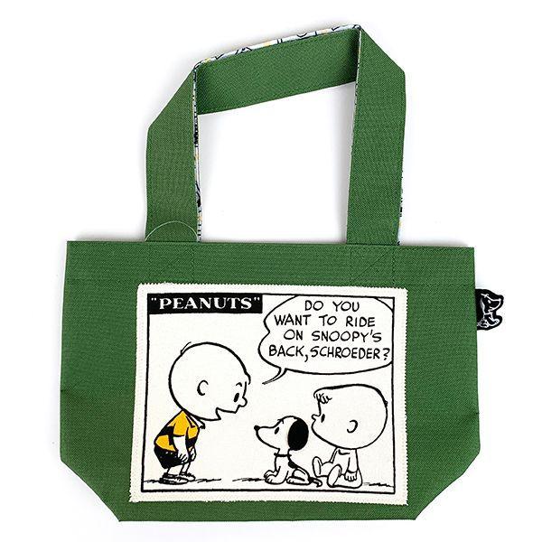 SNOOPY PEANUTS スヌーピー ミニトート SN 50's カーキ SNOOPY PEANUTS スヌーピー ミニトート SN 50's カーキ