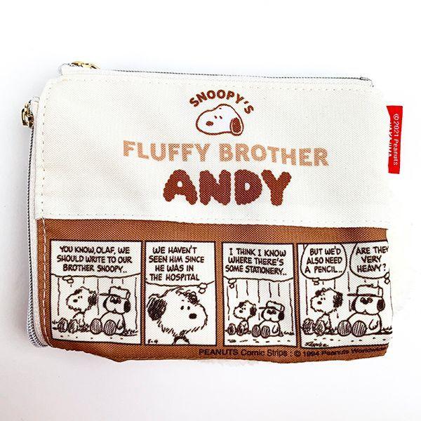 SNOOPY（スヌーピー） PEANUTS SNOOPY OLAF ANDY 折りたたみポーチ