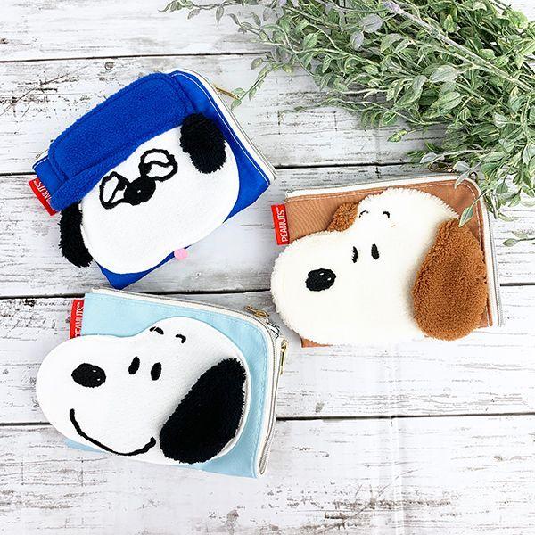 SNOOPY（スヌーピー） PEANUTS SNOOPY OLAF ANDY 折りたたみポーチ