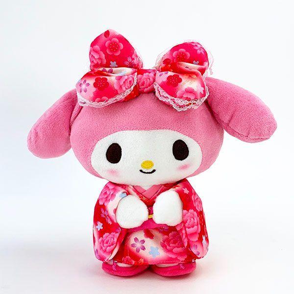 サンリオ マイメロディ ぬいぐるみ グラデ着物 立ち S 和風