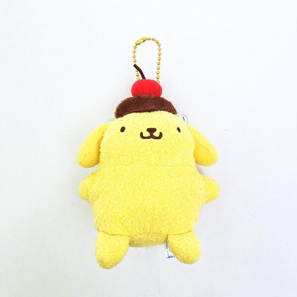 希少 美品 ポムポムプリン さくらんぼ マスコット ぬいぐるみ 予約販売】ポムポムプリン ほのぼのピクニック 切り株むにゅぐるみ