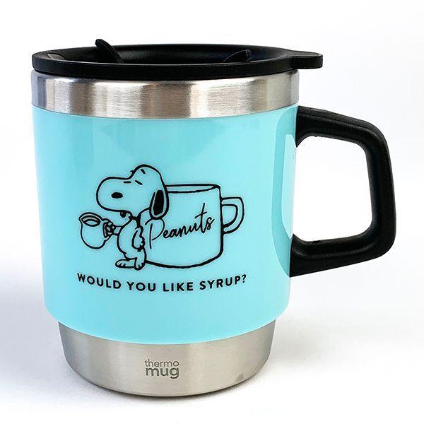 Peanuts スヌーピー サーモマグ シロップ ブルー フタ付マグ マグカップ グッズ 1227 Pb 2803 パーフェクトワールド 通販 Yahoo ショッピング