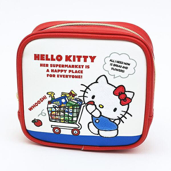 サンリオ ハローキティ スクエアポーチ ホワイト Sanrio かわいい