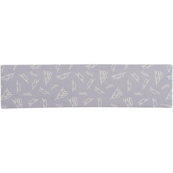 ミッフィー miffy PVCマット ルックミッフィー 45×180 GY グレー