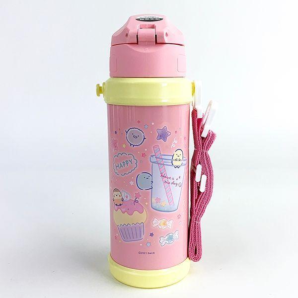 Sukala ステンレス水筒 ホワイト・ピンク　新品未使用 ワンタッチステンレスボトル 350ml くすみカラー ピンク