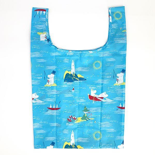 ムーミン MOOMIN カラストゥスエコバッグ お買い物袋 ブルー グッズ