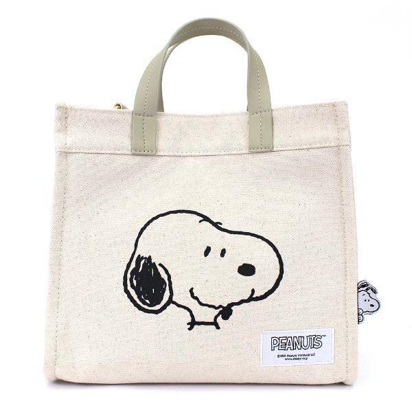 SNOOPY スヌーピー PEANUTS フェイス 2Way トートバッグ ショルダー
