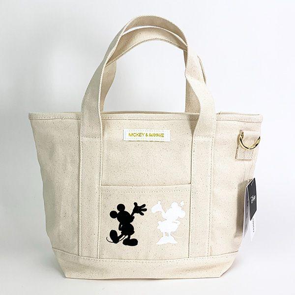 ミッキー ミニー ナチュラル ミニトート M 帆布 バッグ ランチ
