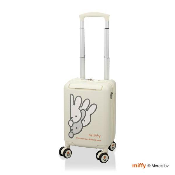 ミッフィー miffy ジッパータイプ スーツケース(12L) ブラック プチ