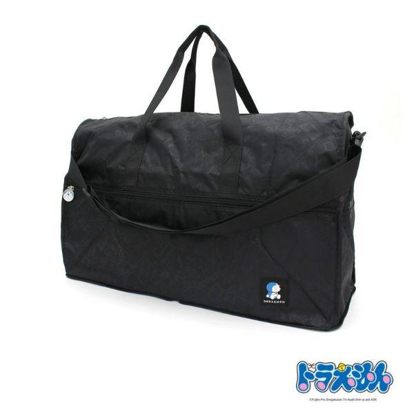 ドラえもん ひみつ道具 折りたたみボストンバッグ L ブラック 38L 