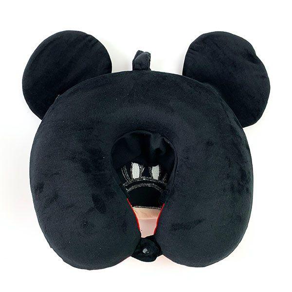 ディズニー ミッキー フード付き低反発枕 ミッキーマウス ブラック