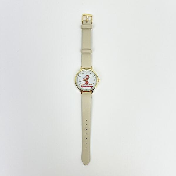 ベーシックで使いやすいおさるのジョージの腕時計です♪文字盤にはかわいいジョージがプリントされています！どんなスタイリングにも合わせやすく、普段使いにぴったりです♪【サイズ】ベルト全長：約215mm、ベルト幅：約14mm、最小手首周り：約140mm